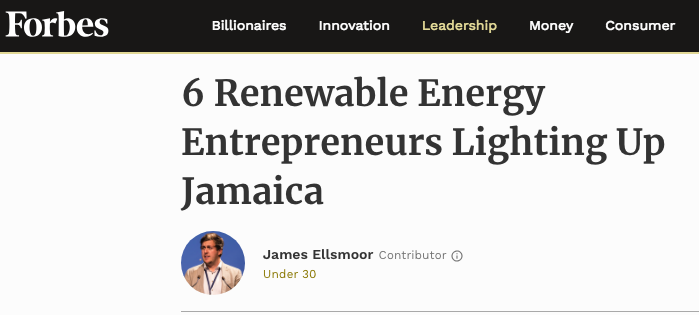 6 Renewable Energy Entrepreneurs Lighting Up Jamaica